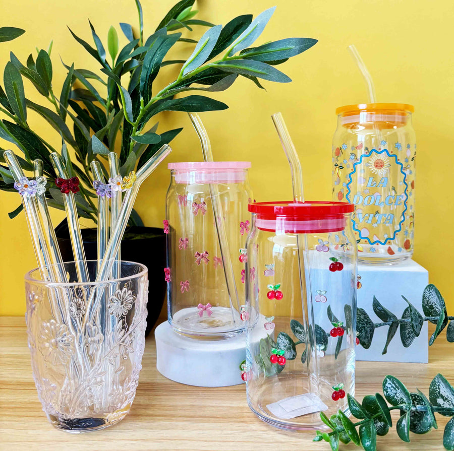 Kaya Glass and Straw Set